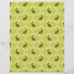 Schokolade Bunnies Scrapbook Paper A