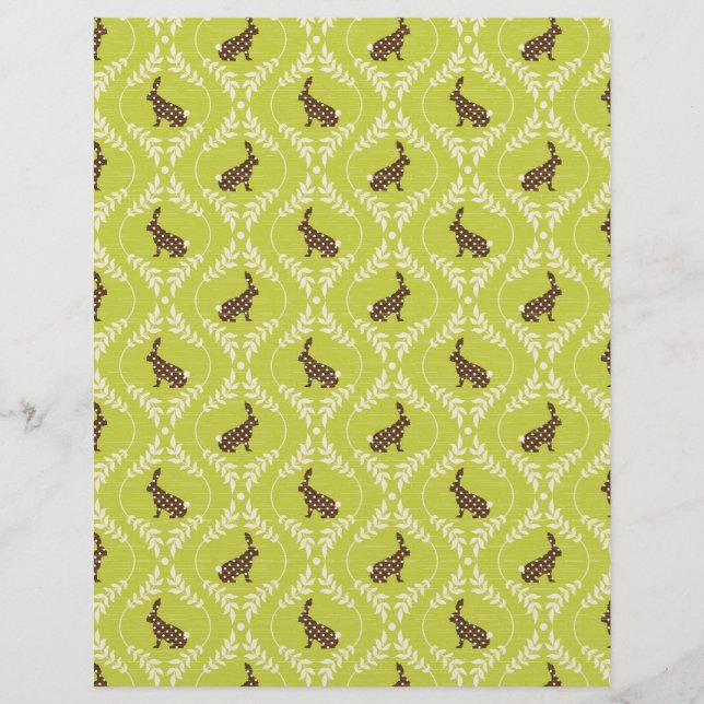 Schokolade Bunnies Scrapbook Paper A (Vorderseite)