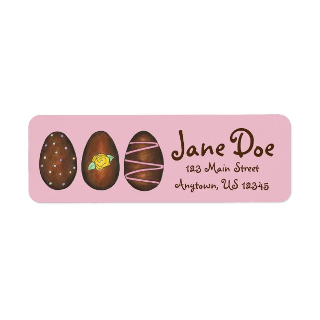 Schokolade Buttercreme Ostereier Candy Adresse (Vorne)