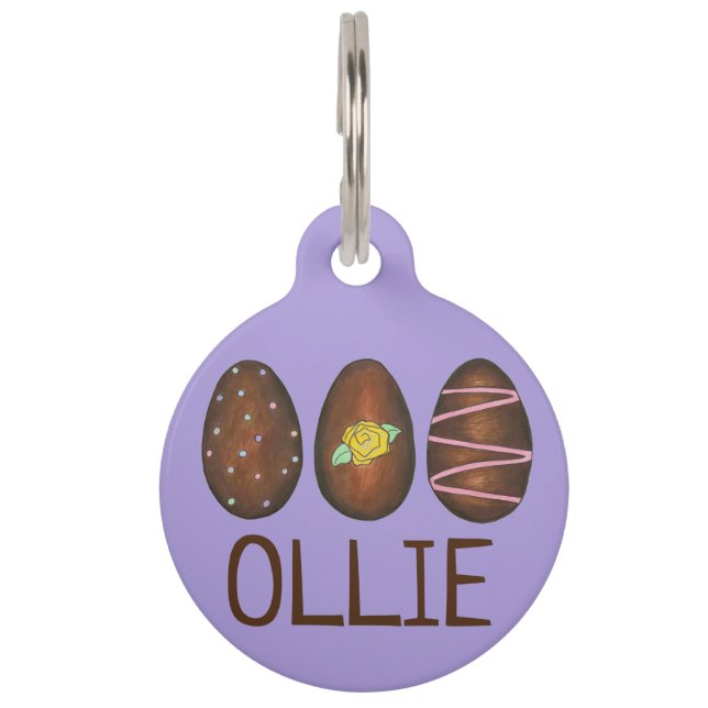 Schokolade Buttercreme Ostereier Jagd Candy Lila Tiermarke (Vorderseite)