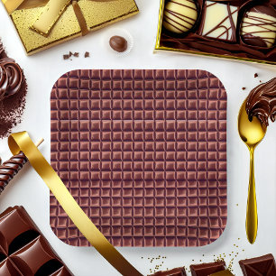 Schokolade Candy Bar Pappteller