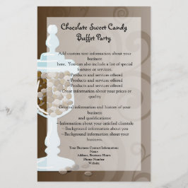 Schokolade Candy Buffet Bar, Urn der Süßigkeiten Flyer