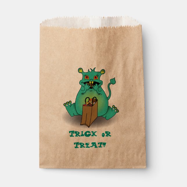 Schokolade Candy Monster Geschenktütchen (Vorderseite)