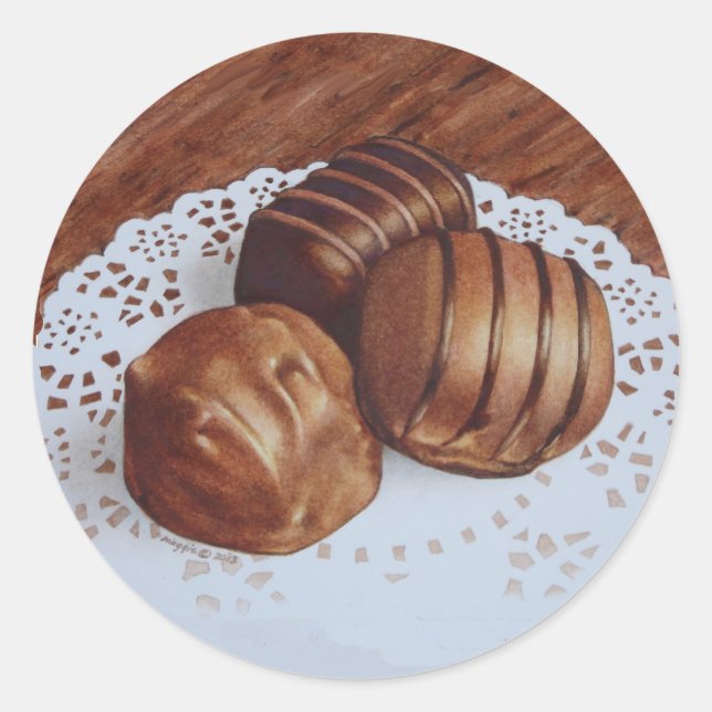 Schokolade Candy Sticker (Vorderseite)