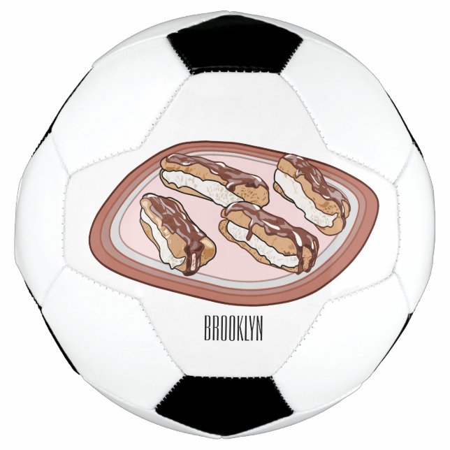 Schokolade Cartoon Illustration Fußball (Vorderseite)