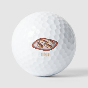 Schokolade Cartoon Illustration Golfball