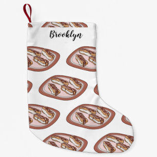 Schokolade Cartoon Illustration Kleiner Weihnachtsstrumpf