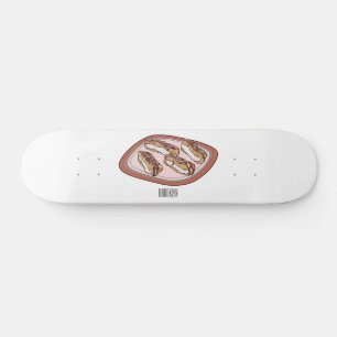 Schokolade Cartoon Illustration Skateboard