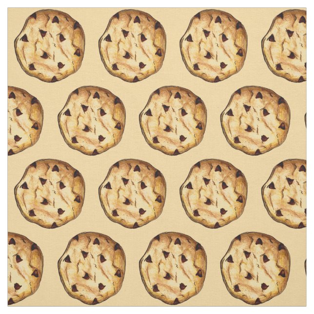 Schokolade Chip Cookie Backwaren Desserts Stoff (Muster)