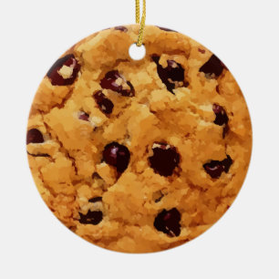 Schokolade Chip Cookie Keramik Ornament