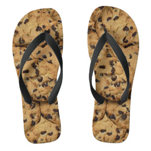Schokolade-Chip-Cookie-Muster Flip Flops