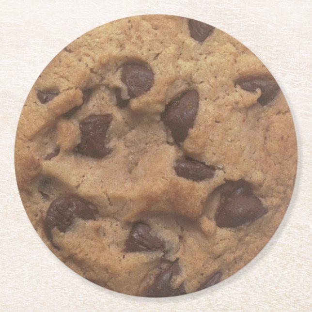 Schokolade Chip Cookie Round Untersetzer (Vorderseite)