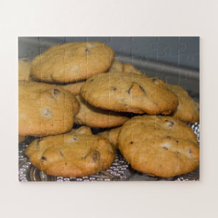 Schokolade Chip Cookies auf Platter-Foto Puzzle