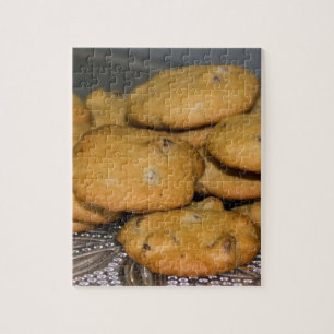 Schokolade Chip Cookies auf Platter-Foto Puzzle