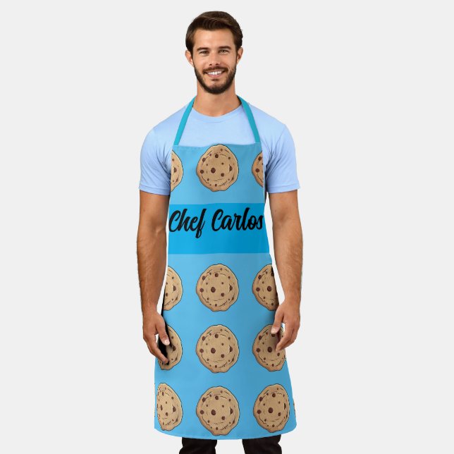 Schokolade Chip Cookies Baker All-over Print-Schür Schürze (Getragen)