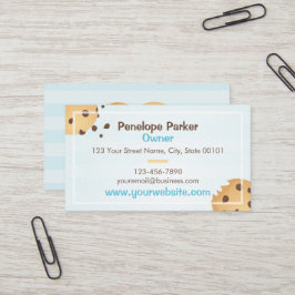 Schokolade Chip Cookies Bakery Business Card Visitenkarte