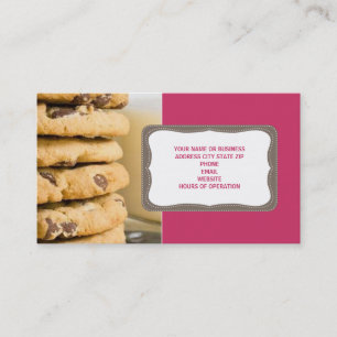 Schokolade Chip Cookies Business Cards Visitenkarte