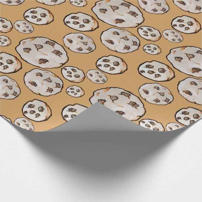 Schokolade Chip Cookies Cookie Liebhaber Geschenkpapier (Ecke)