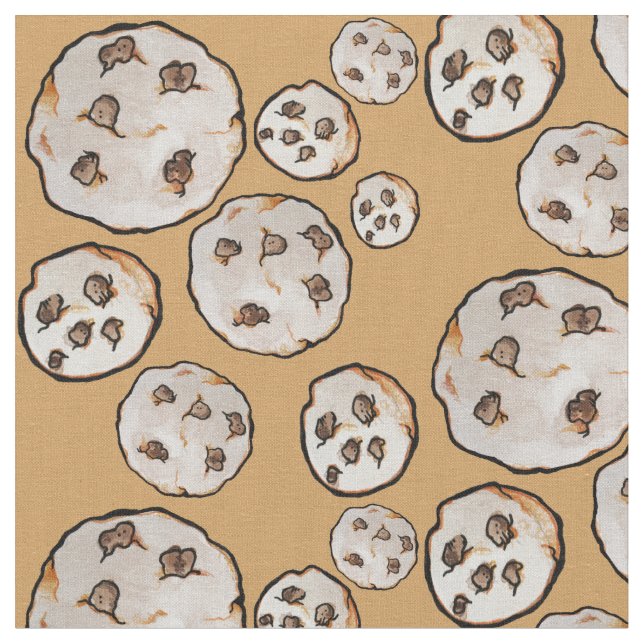 Schokolade Chip Cookies Cookie Liebhaber Stoff (Nahaufnahme)