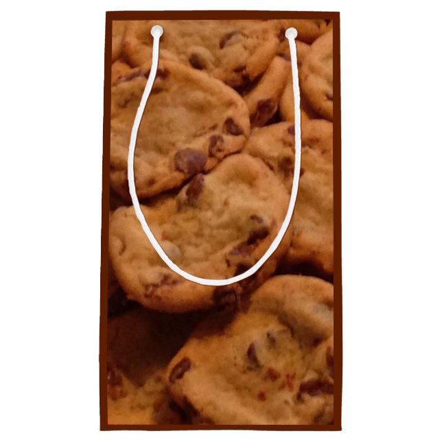 Schokolade Chip Cookies Foto Geschenktasche Kleine Geschenktüte (Vorderseite)