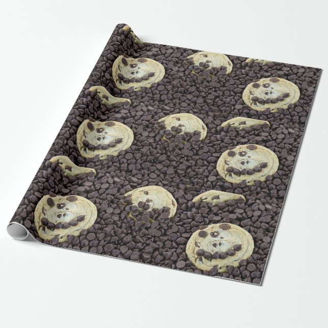 Schokolade Chip Cookies Geschenkpapier (Ungerollt)