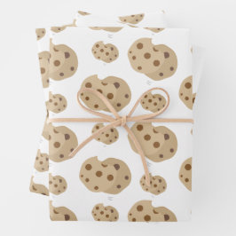 Schokolade Chip Cookies Geschenkpapier Set