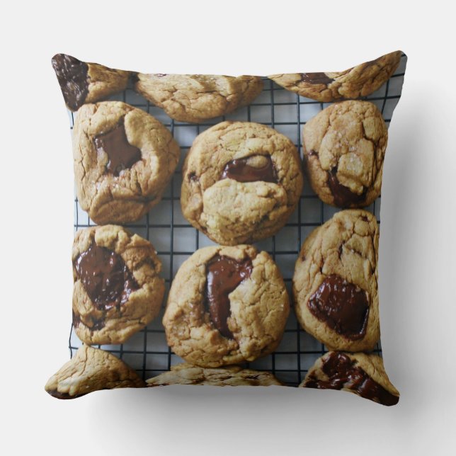 Schokolade Chip Cookies Kissen (Vorderseite)