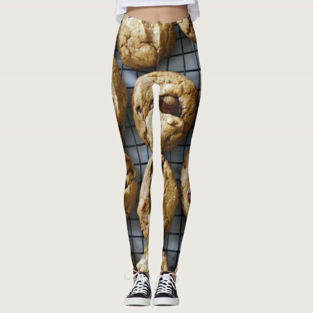 Schokolade Chip Cookies Leggings (Vorderseite)