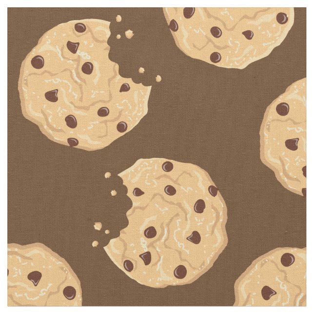 Schokolade Chip Cookies Niedliche Kinder Stoff (Nahaufnahme)