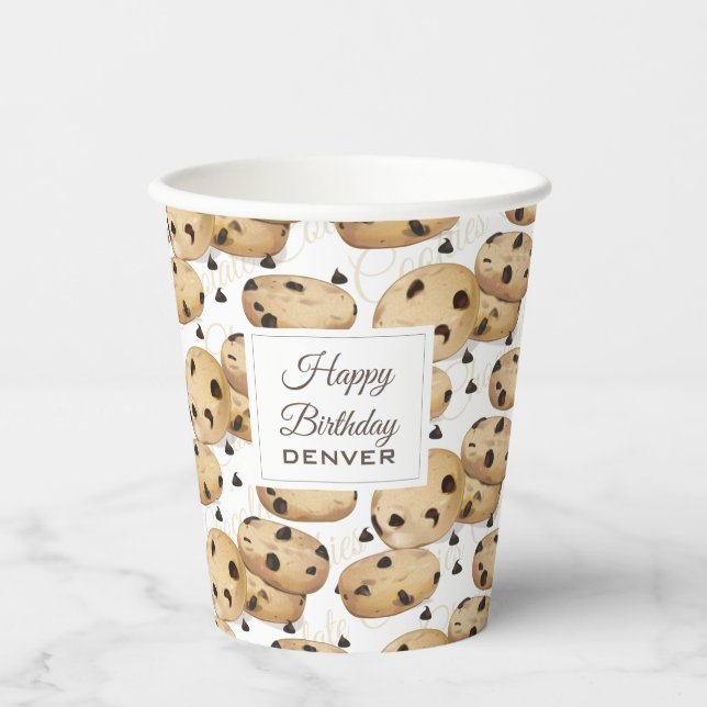 Schokolade Chip Cookies Pappbecher (Vorderseite)