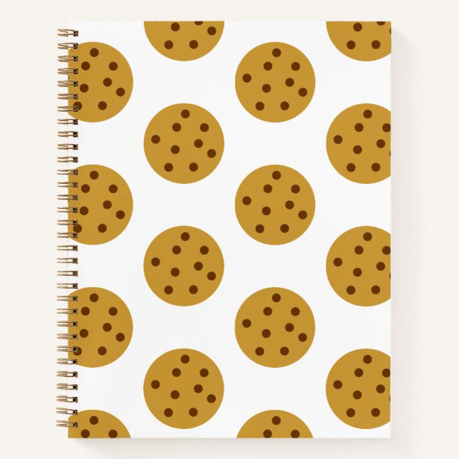 Schokolade Chip Cookies Spaß Niedlicher Dessert Sn Notizbuch (Vorderseite)