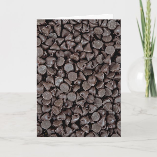 Schokolade Chip Geburtstag Karte (Vorderseite)
