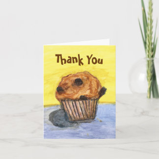 Schokolade Chip Muffin Vielen Dank Note Card Dankeskarte