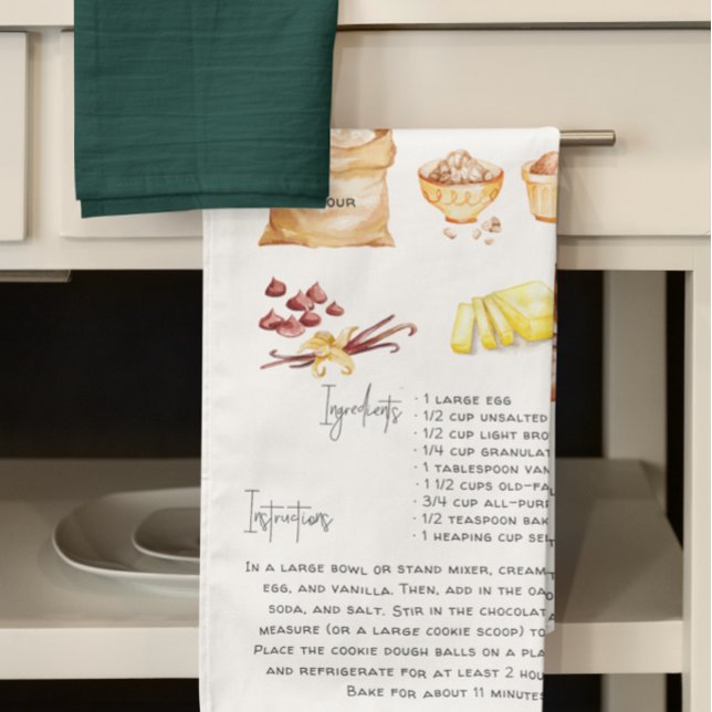 Schokolade Chip Oatmehl Cookie | Recipe Heirloom Geschirrtuch (Von Creator hochgeladen)