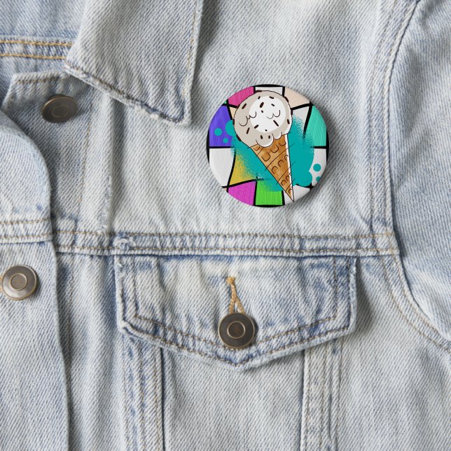 Schokolade-Chips Button (Beispiel)