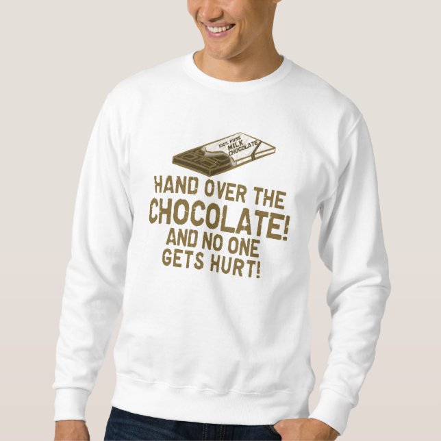 Schokolade Chocoholic Sweatshirt (Vorderseite)