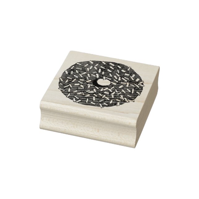 Schokolade Coconut Donut Doughnut Frühstück Briefm Gummistempel (Stempel)