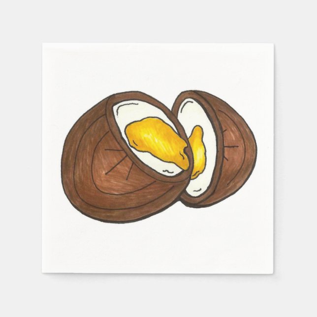 Schokolade Creme Ei Easter Candy Serviette (Vorderseite)