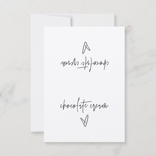 Schokolade-Creme-Etikett (Vorderseite)