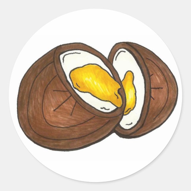 Schokolade Creme Ostereier Süßeier Chokooalkohol Runder Aufkleber (Vorderseite)