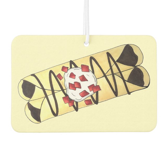 Schokolade Crêpe Pancake Frankreich Französische L Autolufterfrischer (Vorderseite)