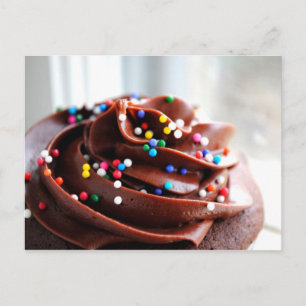 Schokolade Cupcake Foto Post Card Postkarte