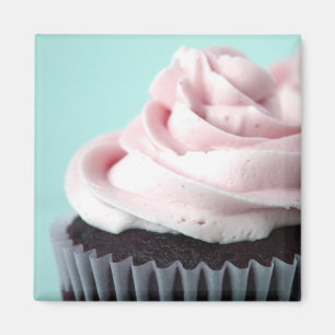 Schokolade Cupcake Pink Vanilla Zuckerguss Magnet