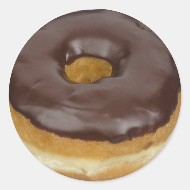 Schokolade Donut Feinschmecker Dessert Stickers (Vorderseite)
