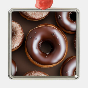 Schokolade Donuts mit Sprinklen Weihnachten Ornament Aus Metall