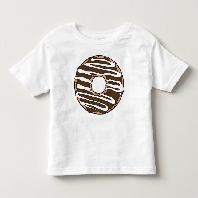 Schokolade, Doughnut, Icing, Zuckerguss, Glaze Kleinkind T-shirt (Vorderseite)