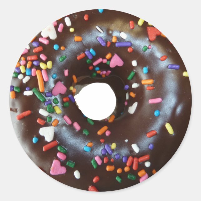 Schokolade Doughnut Stickers Schokolade (Vorderseite)