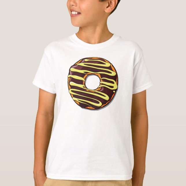 Schokolade, Doughnut, Zuckerguss, Glaze, Icing T-Shirt (Vorderseite)