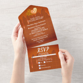 Schokolade Driving Glitzer Hearts Wedding All In One Einladung