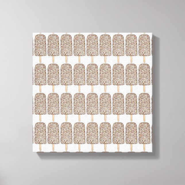 Schokolade Eclair Ice Cream Popsicles Popsicles Ku Leinwanddruck (Vorderseite)